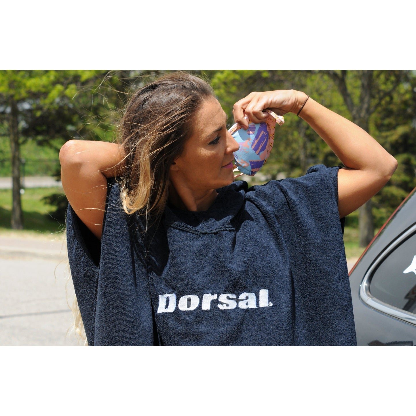 DORSAL Microfiber Changing Poncho — Wetsuit Robe & Towel for Diving & Surf