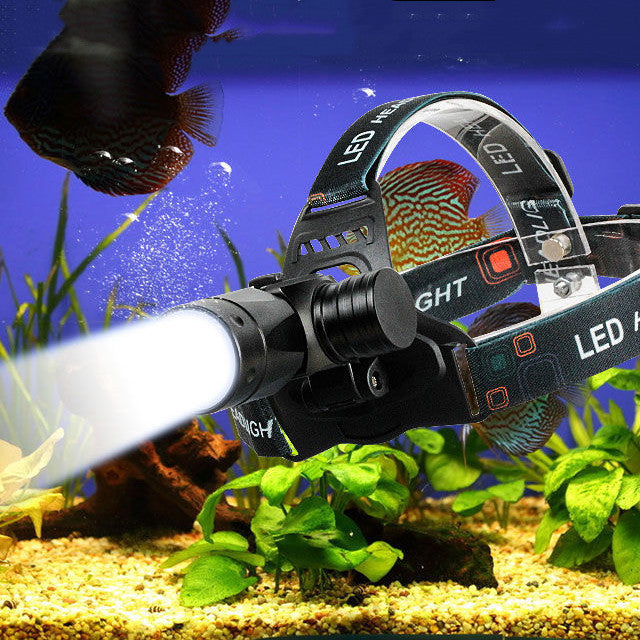 CREE L2 Diving Headlamp — Powerful Rechargeable Underwater Light