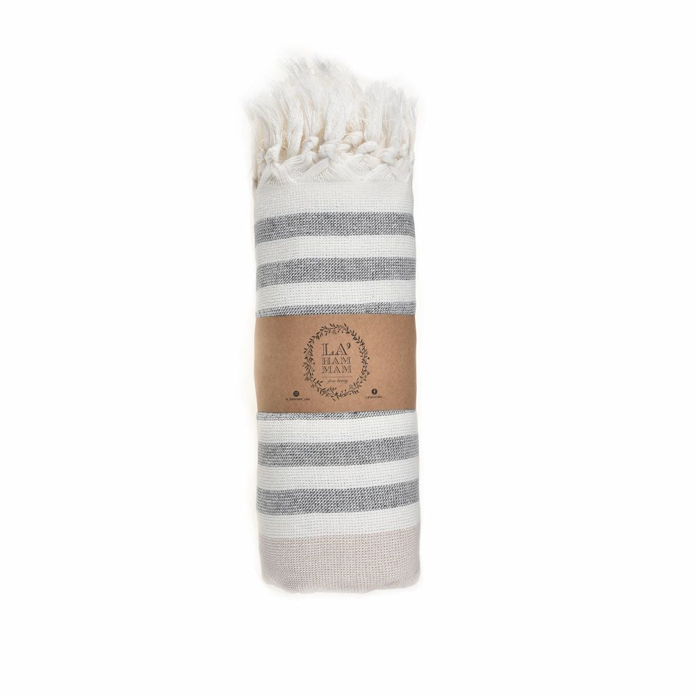 Sand-Free Turkish Beach Towel - Quick-Dry, Compact & Reversible