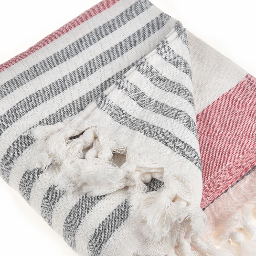 Sand-Free Turkish Beach Towel - Quick-Dry, Compact & Reversible