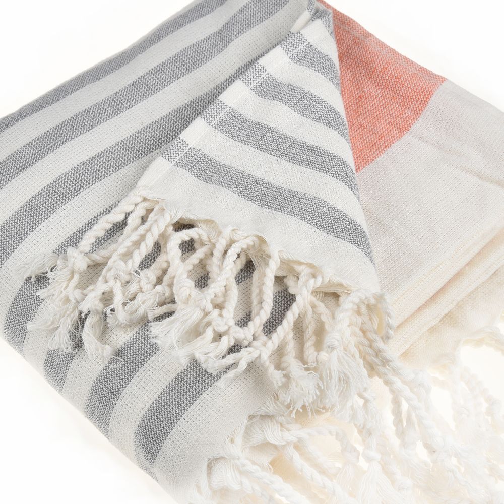 Sand-Free Turkish Beach Towel - Quick-Dry, Compact & Reversible