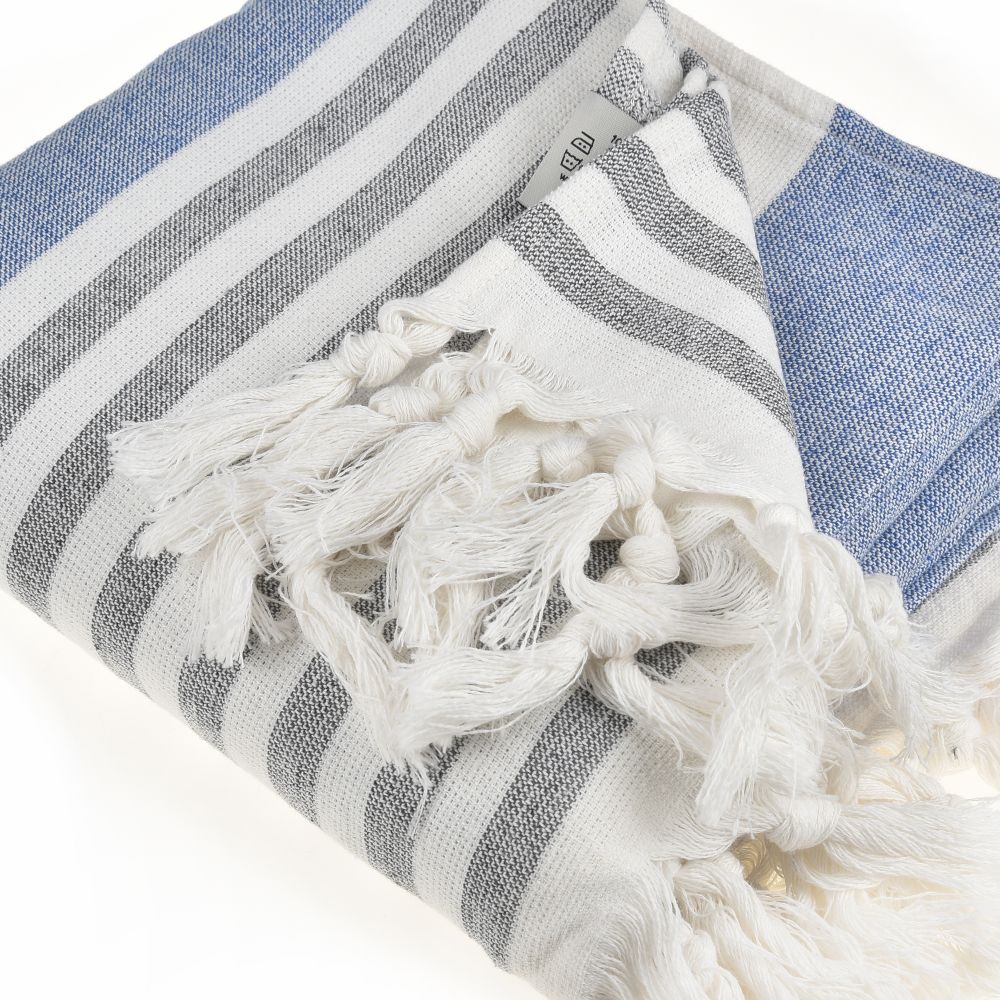 Sand-Free Turkish Beach Towel - Quick-Dry, Compact & Reversible