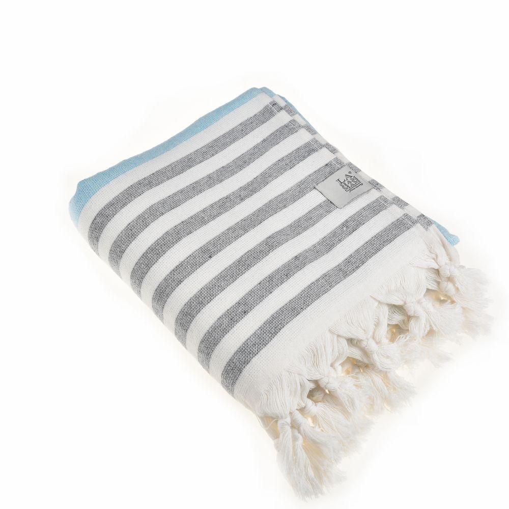 Sand-Free Turkish Beach Towel - Quick-Dry, Compact & Reversible