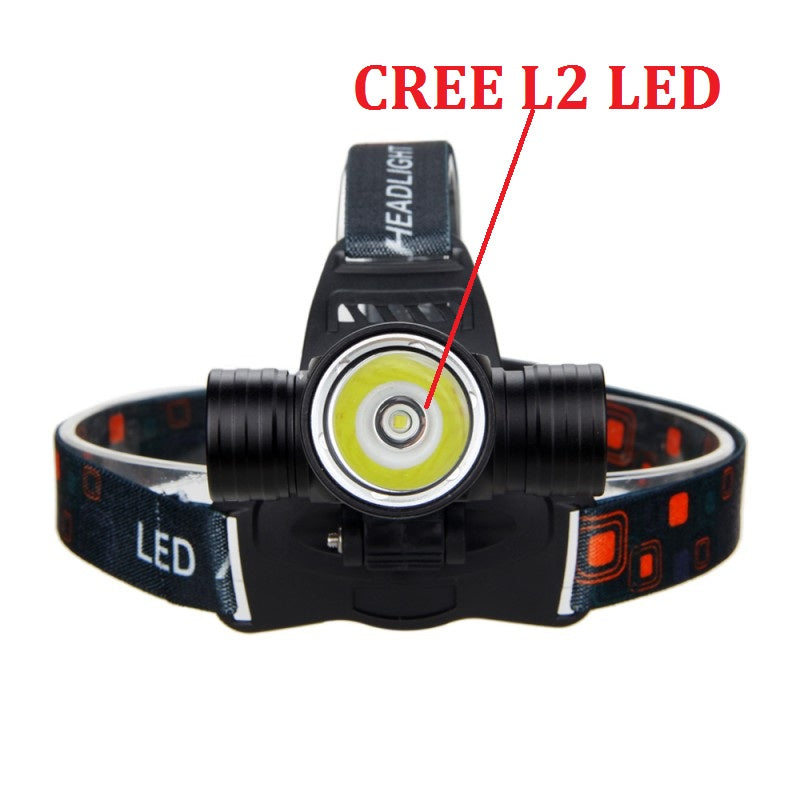 CREE L2 Diving Headlamp — Powerful Rechargeable Underwater Light