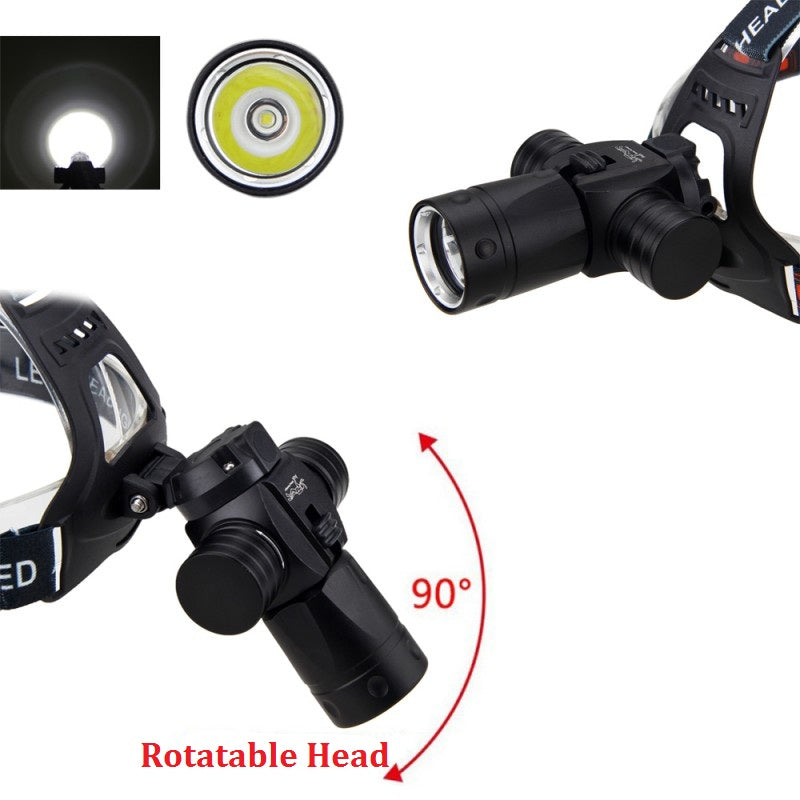 CREE L2 Diving Headlamp — Powerful Rechargeable Underwater Light